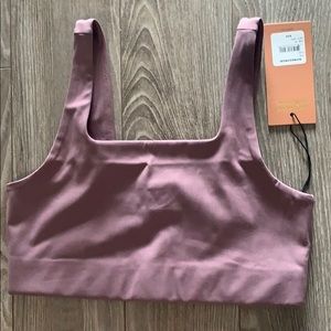 NWT GIRLFRIEND COLLECTIVE purple sports bra
